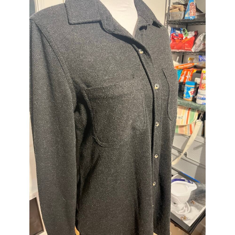 Casa Cabana Dark Gray Button Down Shacket Women's Small - Picture 3 of 5